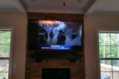 South Charlotte Services Stone fireplace install