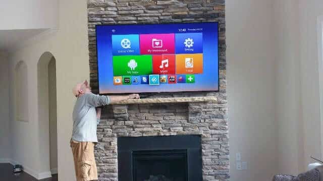 cost to mount tv on stone fireplace