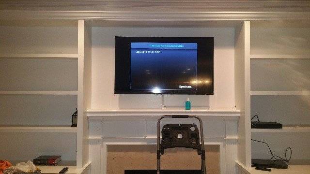 tv mounting above gas fireplace in charlotte nc