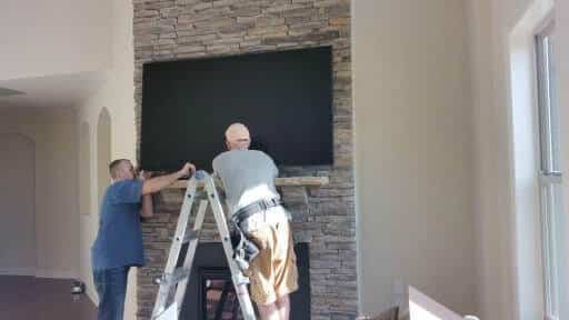 mounting a tv over a fireplace in charlotte north carolina