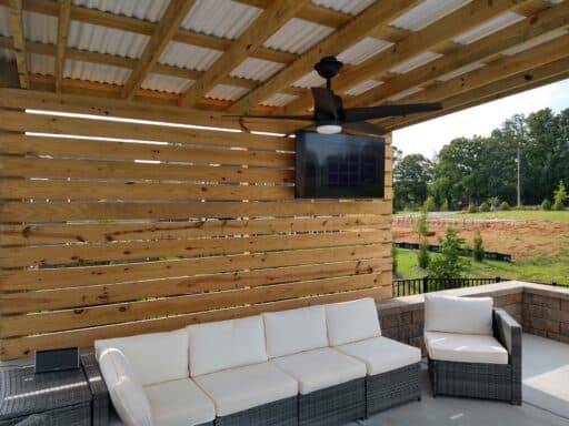 Outdoor tv mounting in charlotte
