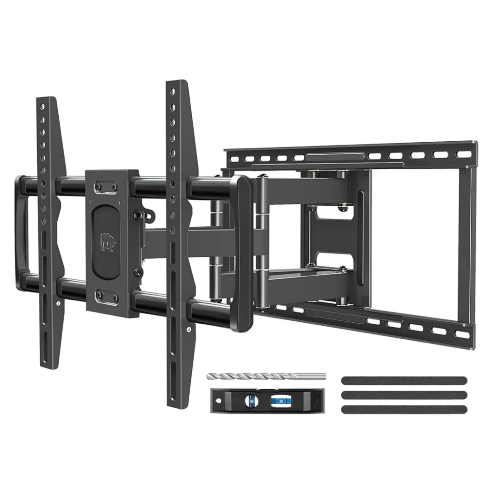 Mounting Dream MD2380 Wall Mount

Best Full Motion Mount For Midsize TVs up to 65"

Mounting Dream strikes a fine balance between quality and affordability. They are the best TV wall mounts if price is a factor. The MD2380 Wall Mount offers a versatile design suitable for mid-sized TVs and comes with a pocket-friendly price tag.