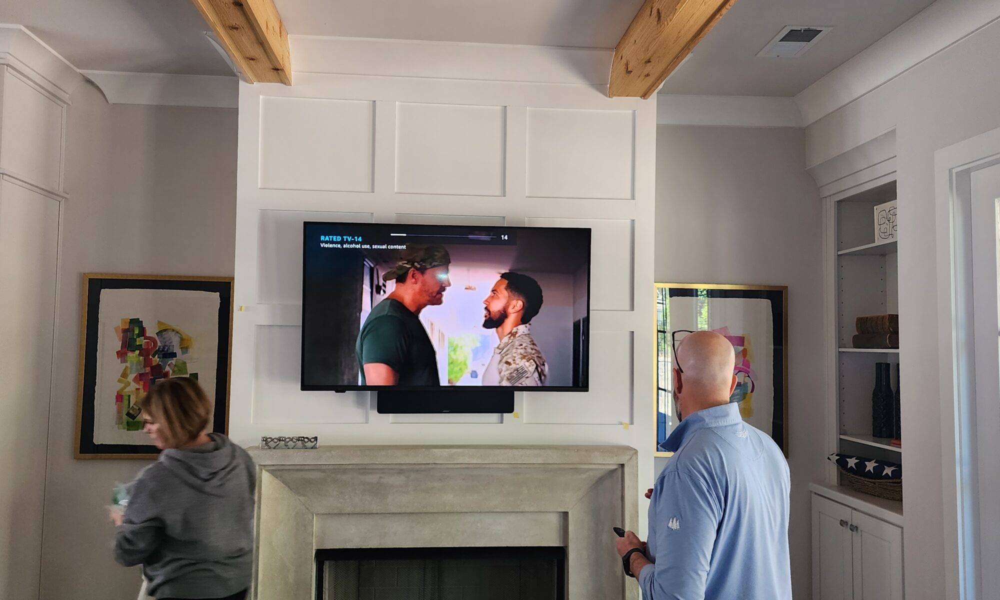 Correct TV Mounting Height for over a fireplace