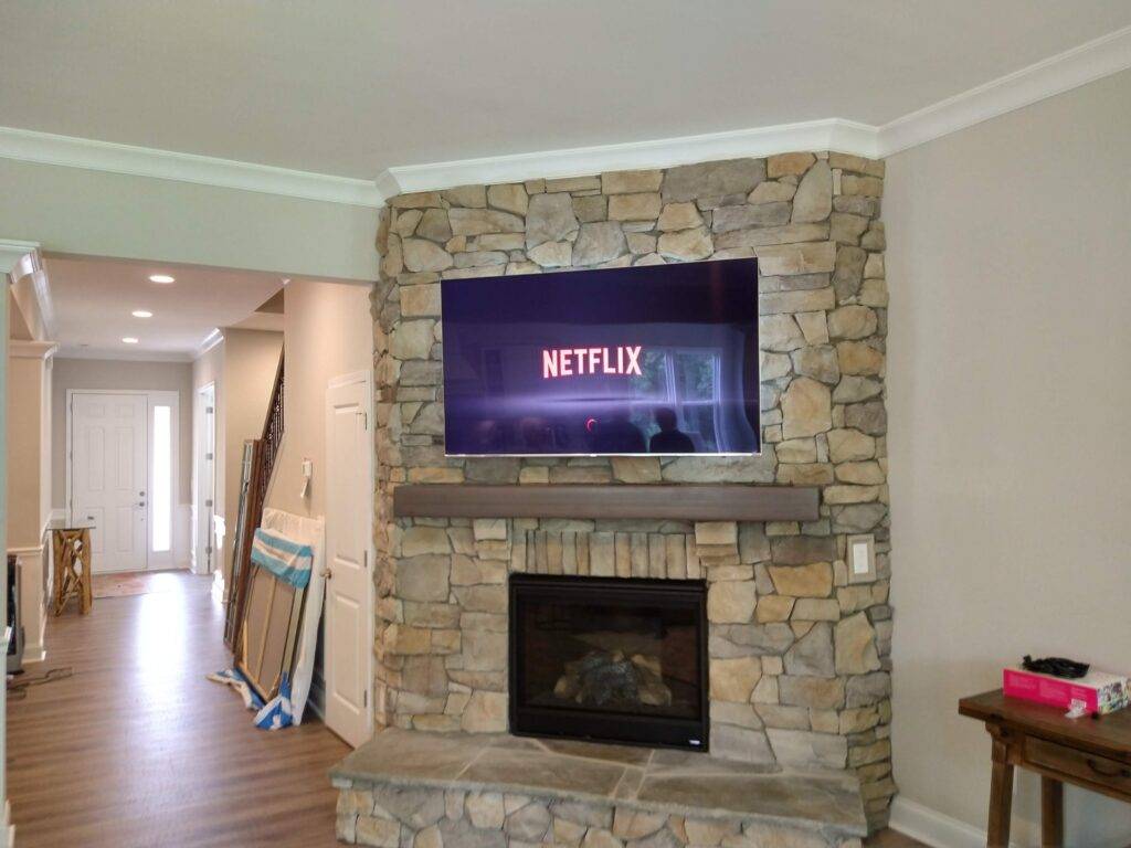 TV Mounting on Rock Surfaces
