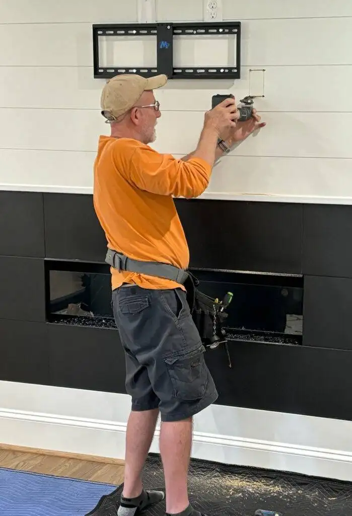 Tv mounting cost charlotte nc — south charlotte services retired builder john clay