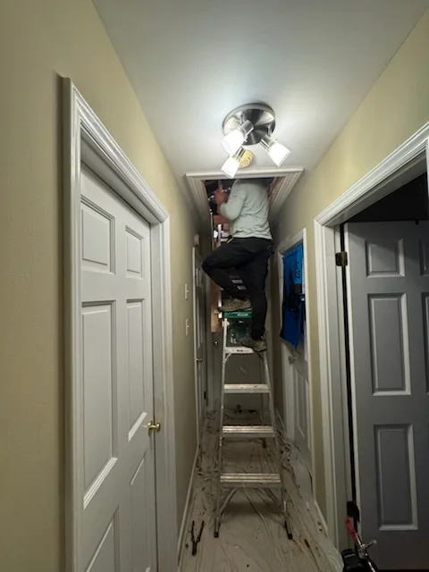 Heavy-duty attic stairs installation in Charlotte NC