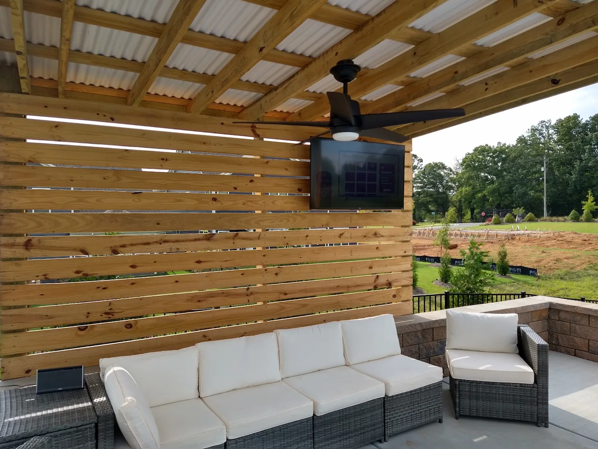 Outdoor TV Mounting in Sardis Forest
