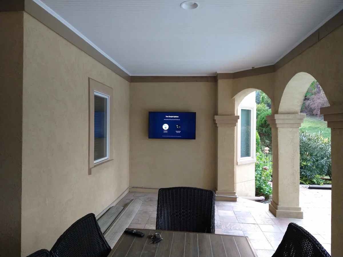 Outdoor tv mounting uptown charlotte nc by south charlotte services