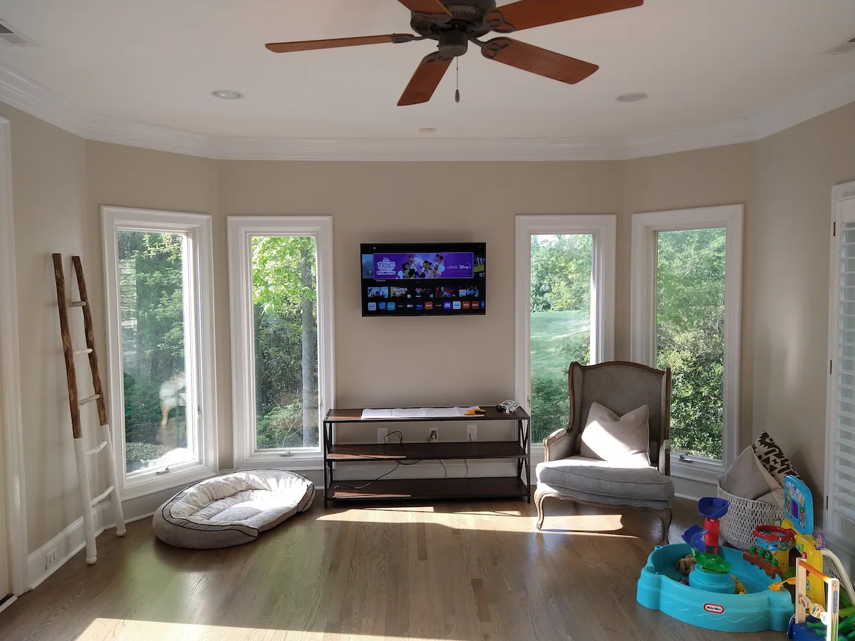 Plaza midwood apartment tv mounting charlotte nc by south charlotte services