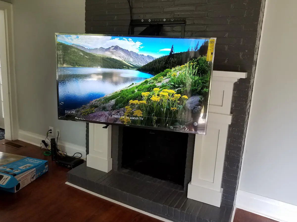 High-rise TV Mounting South End Charlotte condos LoSo metal stud