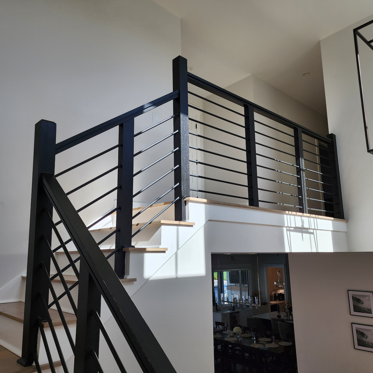 Hand-crafted stair railing upgrade in Charlotte NC