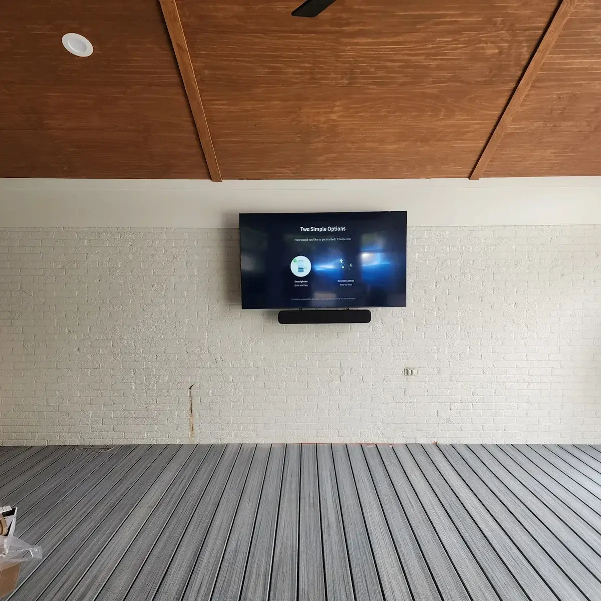 Standard wall mounted tv installation by south charlotte services matthews nc
