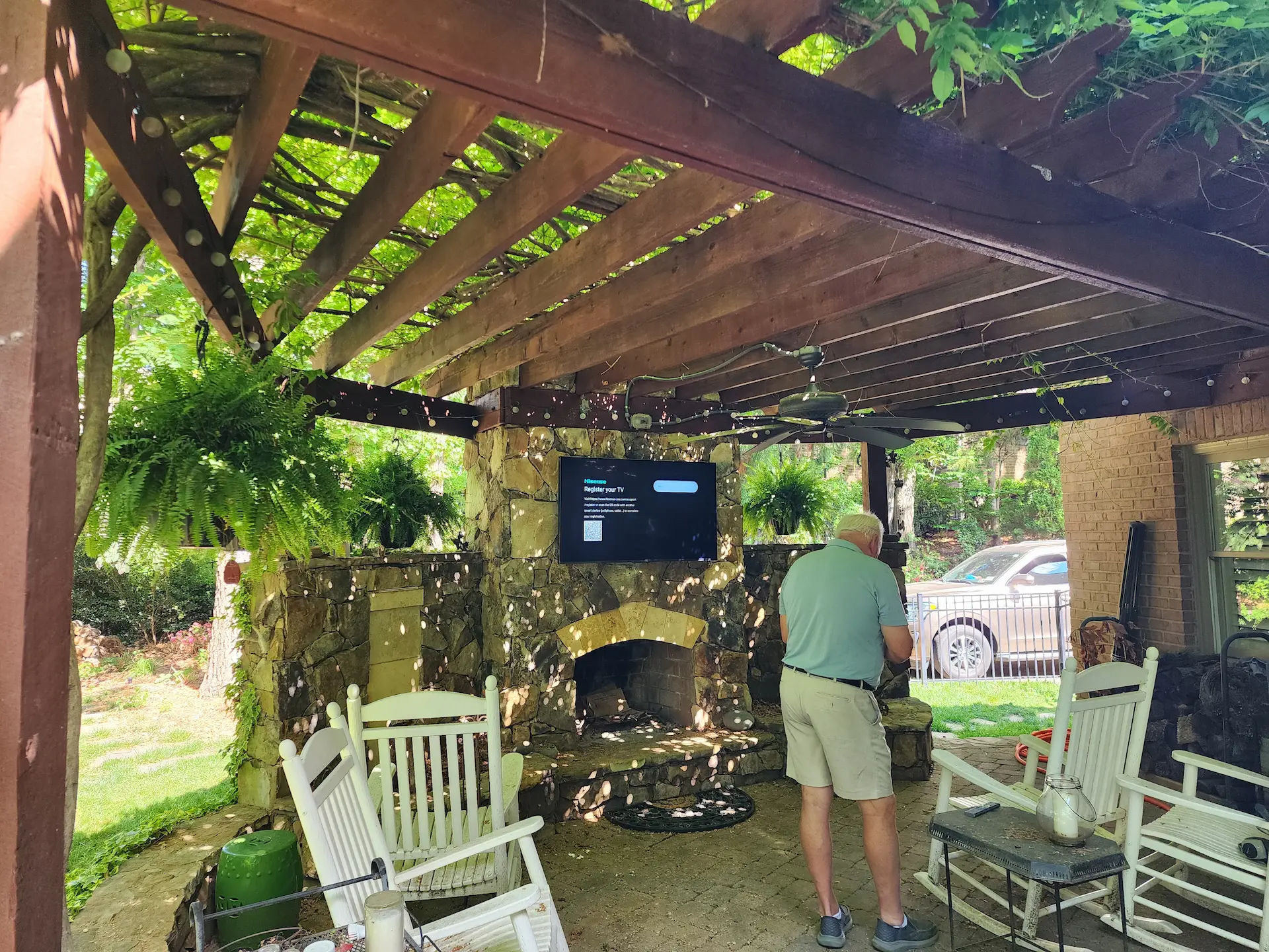 Outdoor tv mounting services charlotte nc by south charlotte services