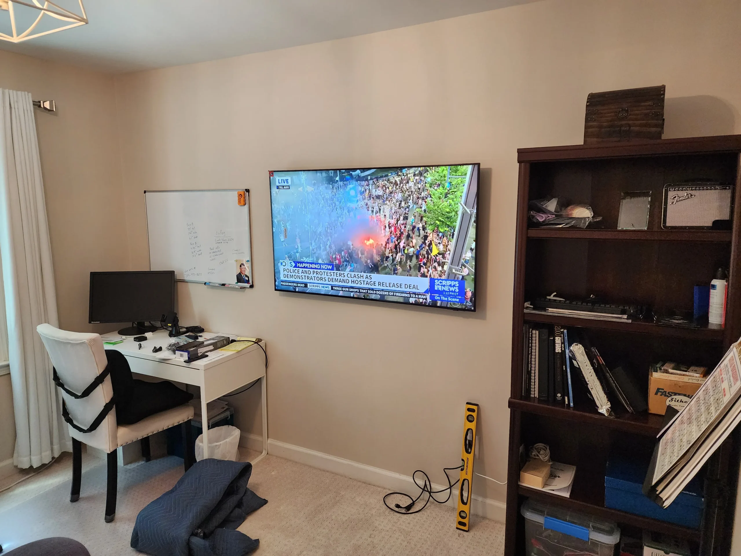 Apartment tv mounting charlotte nc metal stud wall by south charlotte services