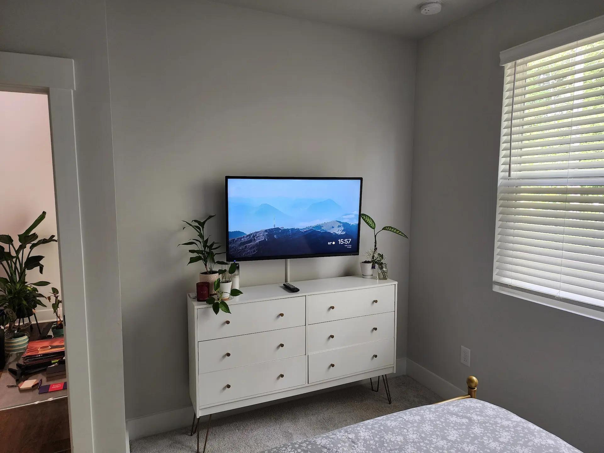 Tv mounting and wire concealment in indian land sc completed by south charlotte services