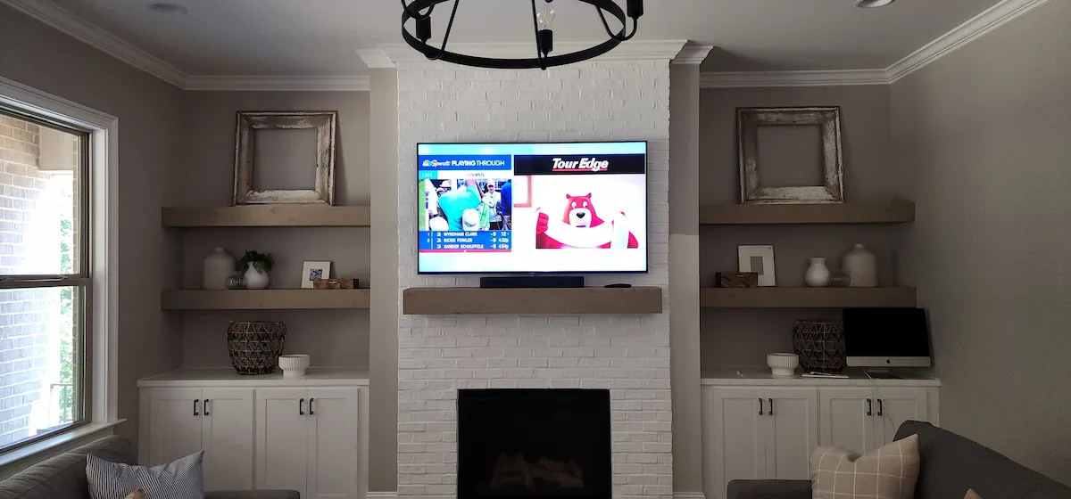 TV installation in a Cotswold Charlotte NC home